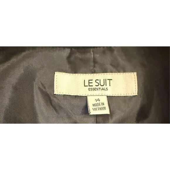 LeSuit Classic Suit Jacket/Blazer Sz. 14 High Collar Button Front - Picture 12 of 14